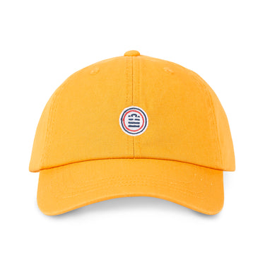 Casquette Uni Serge Blanco Jaune Dad cap Strapback / Boucle