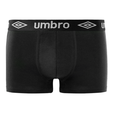 Lot de 3 Boxers homme Coton Noir/Gris/Bleu Marine Uni - Umbro