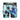 Boxer homme Polyester Noir/Blanc/Bleu ciel/Bleu marine Imprimé - Pull In