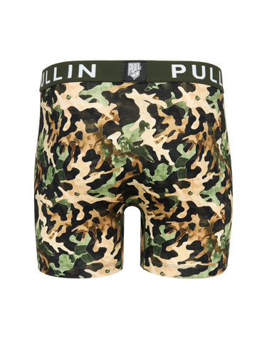 Boxer homme Polyester Kaki/Vert/Beige/Marron Imprimé - Pull In