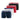 Lot de 4 Boxers homme Coton Bleu/Rouge/Noir/Blanc Uni - Umbro