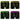 Lot de 4 Boxers homme Polyester Noir/Jaune/Orange/Rose/Vert Uni - Freegun