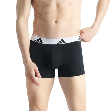 Lot de 3 Boxers homme Coton Noir/Blanc - Adidas