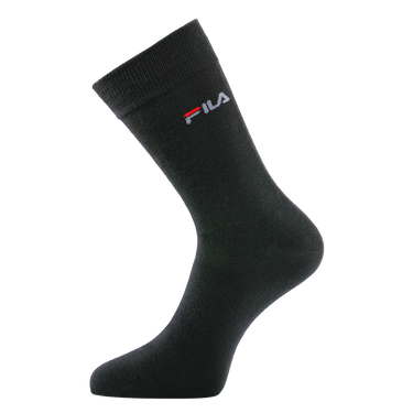 Lot de 6 Paires de Chaussettes homme Ville Casual, Mode Noir Uni - Fila