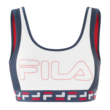 Brassière Femme LOG Blanc et Marine
