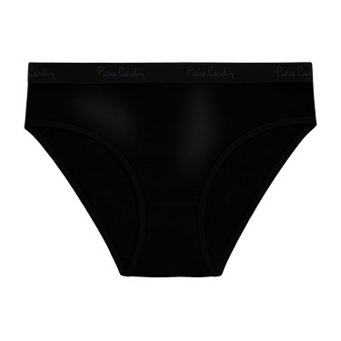 Lot de 5 Slips femme Coton Noir Uni - Pierrecardin