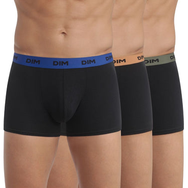 LOT DE 3 Boxer Sous-vêtements Homme MIX AND COLORS Noir et Indigo