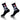 LOT DE 2 Chaussettes Chaussettes Mixte HUGH Noir et Uni
