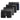 Lot de 4 Boxers homme Coton Noir/Gris Uni - Freegun