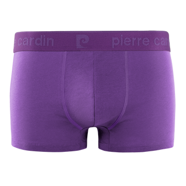Lot de 5 Boxers homme Coton Violet/Rose/Bleu/Vert/Jaune Uni - Pierre Cardin