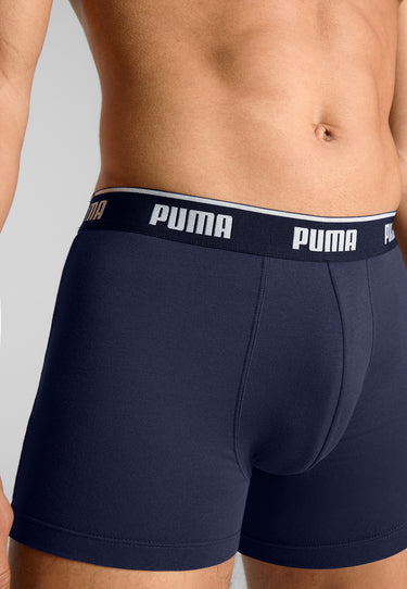 Lot de 3 Boxers homme Coton Bleu Marine/Gris/Rouge Everyday Basics - Puma