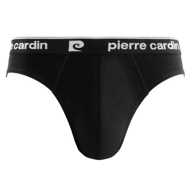 Lot de 8 Slips homme Coton Noir Uni - Pierre Cardin