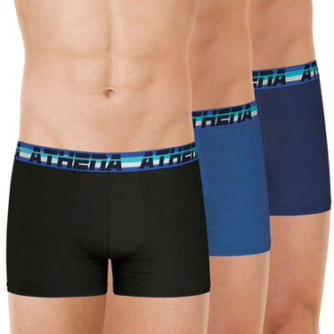 LOT DE 3 Boxer Sous-vêtements Homme 720COTON Noir et Marine