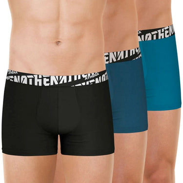 LOT DE 3 Boxer Sous-vêtements Homme EASYSPORT Noir et Lagon