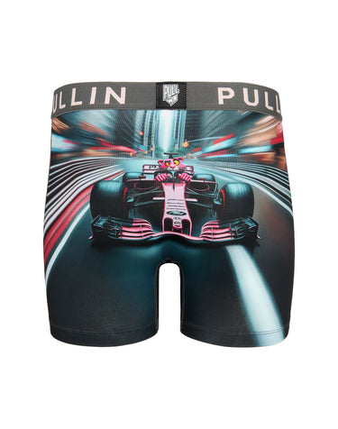 Boxer homme Polyester Noir/Rose/Blanc Imprimé - Pull In