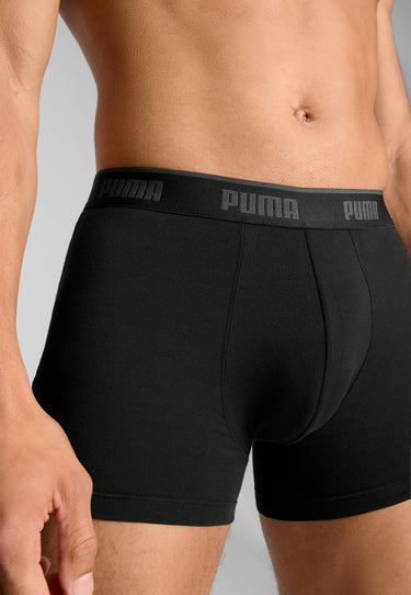 Lot de 3 Boxers homme Coton Gris/Noir Everyday Basics - Puma