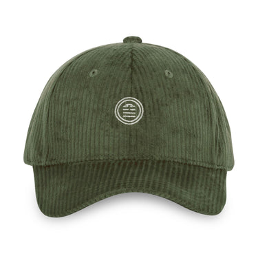 Casquette Uni Serge Blanco Verte Baseball Strapback / Boucle en Velours côtelé