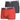 LOT DE 2 Boxer Sous-vêtements Homme ACTIVE FLEX2 Rouge et Noir