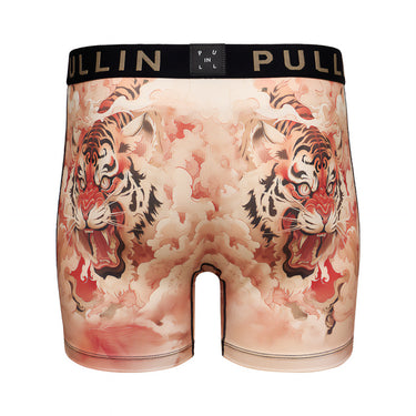 Boxer homme Polyester Rose/Orange/Noir/Blanc/Beige Imprimé - Pull In