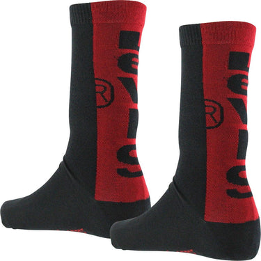 LOT DE 2 Chaussettes Chaussettes Homme TAB Noir et Rouge