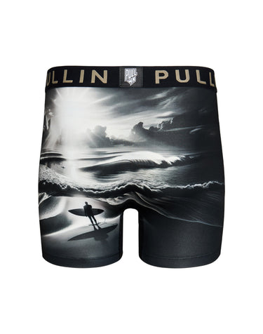 Boxer homme Polyester Noir/Blanc Imprimé - Pull In