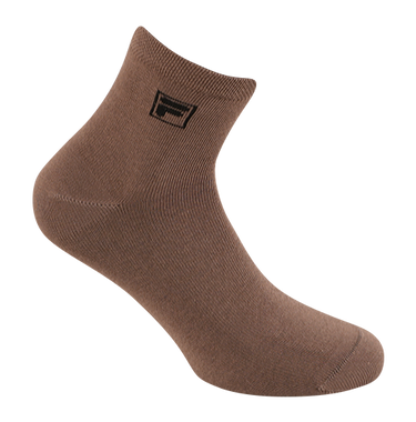 Lot de 6 Paires de Chaussettes homme Courtes Ecru/Beige/Marron Uni - Fila
