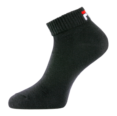 Lot de 6 Paires de Chaussettes homme Courtes Sportif Noir Uni - Fila