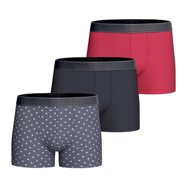 Lot de 3 Boxers homme Coton Bordeaux/Noir/Bleu /Blanc - Impetus