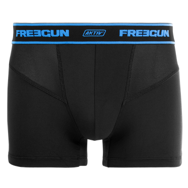 Lot de 3 Boxers homme Polyester Bleu/Gris/Rouge Uni - Freegun
