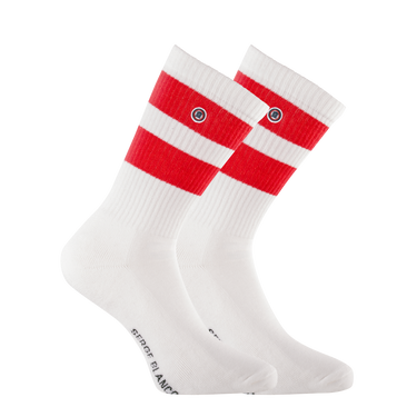 Lot de 6 Paires de Chaussettes homme Ville Mode Blanc/Noir/Rouge/Orange Imprimé - Serge Blanco
