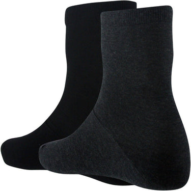 LOT DE 2 Chaussettes Chaussettes Femme PURCOTON Noir et Anthracite