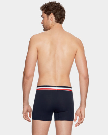 Boxer homme Coton Bleu marine/Blanc/Rouge - Eden Park