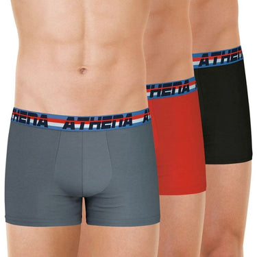LOT DE 3 Boxer Sous-vêtements Homme 720COTON Noir et Rouge