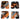 Lot de 4 Boxers garcon Polyester Noir/Orange/Blanc Imprimé - Ktm