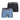 Lot de 2 Boxers homme Coton Bleu/Noir/Blanc/Rose - Eden Park
