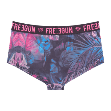 Boxer Fille NEO Noir et Rose