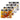 Lot de 4 Boxers Enfnat Coton Confort, Respirant, Stretch Bugs Bunny, Taz, Daffy Duck Imprimé Orange/Blanc/Jaune/Noir Imprimé - L