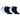 Lot de 6 Paires de Chaussettes homme Socquettes Mode Blanc/Bleu/Noir Uni - Serge Blanco