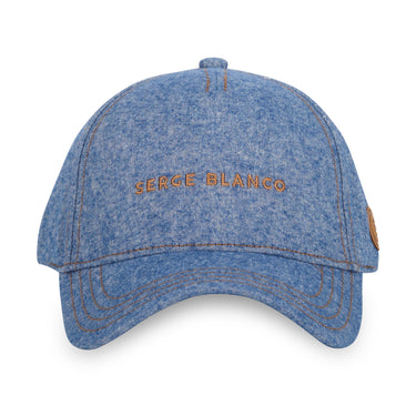 Casquette Uni Serge Blanco Bleue Baseball Strapback / Boucle en Denim