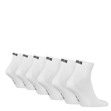 Lot de 6 Paires de Chaussettes homme Courtes Blanc - Puma