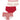 LOT DE 3 Boxer Sous-vêtements Femme ECOPACK MODE Rouge et Cerise
