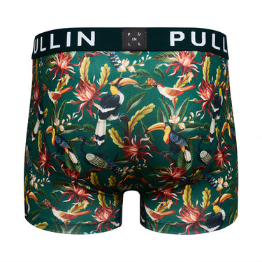 Boxer homme Polyester Noir/Vert/Jaune/Rouge/Bleu/Orange Imprimé - Pull In