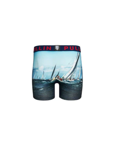 Boxer homme Polyester Bleu marine/Bleu/blanc Imprimé - Pull In