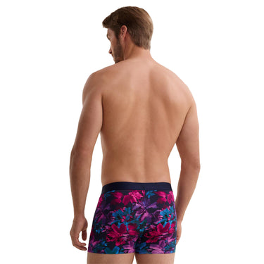 Boxer homme Coton Fushia/Lilas/Turquoise/Bleu Imprimé - Aubade Men