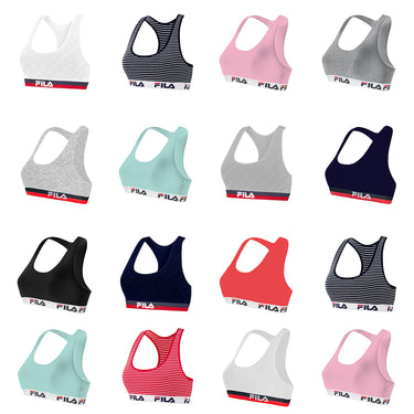 Lot de 2 Brassières Coton femme Confort, Respirant, Stretch Multicolore - Fila
