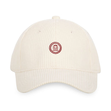 Casquette Uni Serge Blanco Blanche Baseball Strapback / Boucle en Velours côtelé