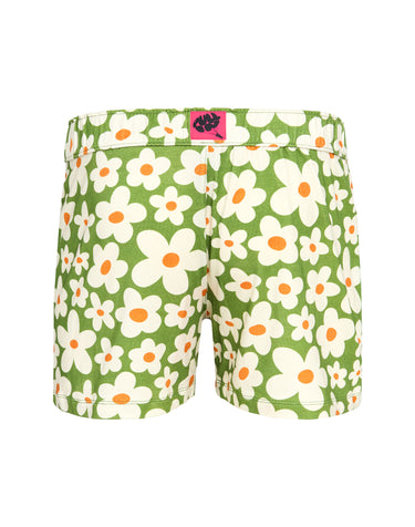 Boxer homme Coton Vert/Blanc/Orange Imprimé - Pull In